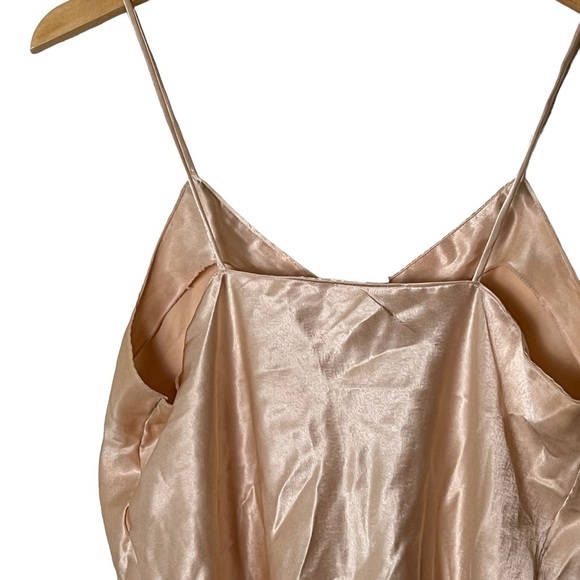 Sabrina | Vintage silky satin spaghetti strap tank top size large - Picture 7 of 10